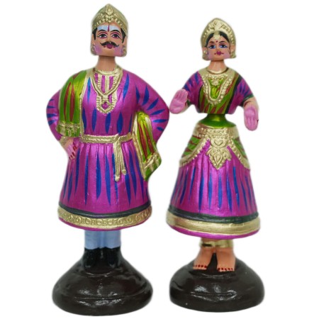 Tanjore Dancing Doll - Raja Rani - 12"