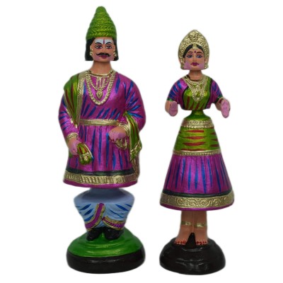 Tanjore Dancing Doll - Raja Rani - Big - 12"